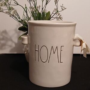 Rae Dunn Cream Artisan Vase with Dual Handles NWT